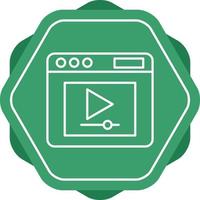 icono de vector de reproductor de video