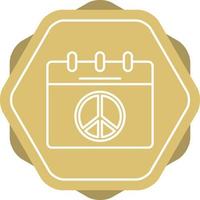 Peace Calendar Vector Icon