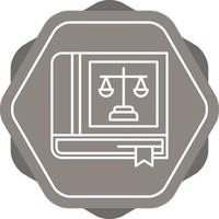 Law Book Vector Icon