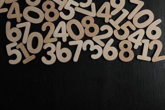 Background of numbers. from zero to nine. Numbers texture. Finance data concept. Mathematic. Seamless pattern with numbers. financial crisis concept. Business success. photo