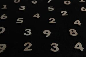 Background of numbers. from zero to nine. Numbers texture. Finance data concept. Mathematic. Seamless pattern with numbers. financial crisis concept. Business success. photo