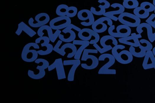 Background of numbers. from zero to nine. Numbers texture. Finance data concept. Mathematic. Seamless pattern with numbers. financial crisis concept. Business success. photo