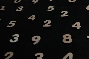 Background of numbers. from zero to nine. Numbers texture. Finance data concept. Mathematic. Seamless pattern with numbers. financial crisis concept. Business success. photo