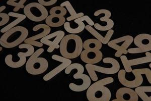 Background of numbers. from zero to nine. Numbers texture. Finance data concept. Mathematic. Seamless pattern with numbers. financial crisis concept. Business success. photo