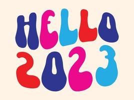 Happy new year 2023 t shirt design vector