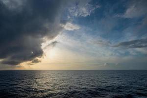 Ocean and sky landscape photo