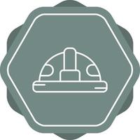 icono de vector de casco de construcción