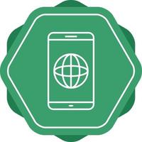 Unique News On Mobile Vector Line Icon