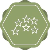 Unique Stars Vector Line Icon
