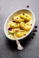 Bread Rasmalai is the tweaked version of traditional Ras malai using bread slices instead of paneer photo