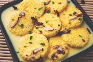 Bread Rasmalai is the tweaked version of traditional Ras malai using bread slices instead of paneer photo