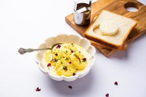 Bread Rasmalai is the tweaked version of traditional Ras malai using bread slices instead of paneer photo