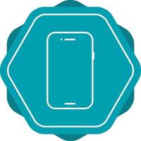 icono de vector de línea de teléfono inteligente único