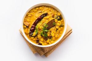 Cholar Dal from west bengal is a slightly sweet tasting dal made of chana dal photo