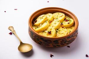 Bread Rasmalai is the tweaked version of traditional Ras malai using bread slices instead of paneer photo