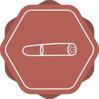 Unique Cigar Vector Line Icon