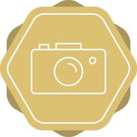 Unique Camera Vector Line Icon