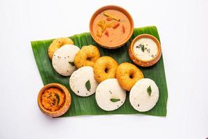 idli vada sambhar also known as idly Medu Wada and sambar photo