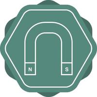 Unique Magnet Vector Line Icon