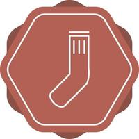 Unique Socks Vector Line Icon