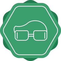Unique Googles Vector Line Icon