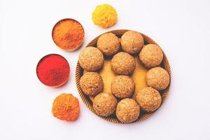 tilgul or til gul laddu photo