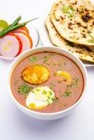 Anda Masala or Egg Curry is popular indian spicy food photo