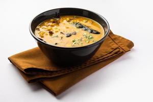 Cholar Dal from west bengal is a slightly sweet tasting dal made of chana dal photo
