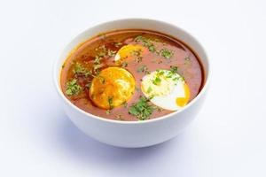 Anda Masala or Egg Curry is popular indian spicy food photo