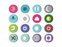 UI simple icon set vector