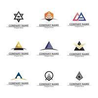 diseño de logotipo de conjunto de iconos de ilustración de vector de flecha