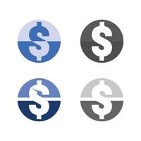 money logo and  icon design vector illustration