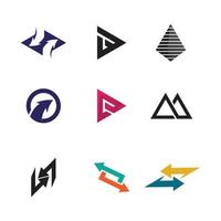 Arrow vector illustration icon set logo design