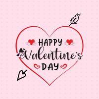 happy Valentin's day vector