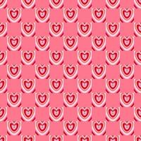 seamless pattern with hearts background vector