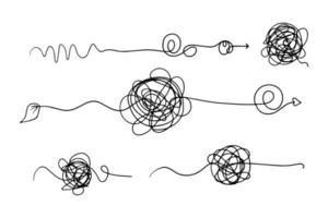 hand drawn of tangle scrawl sketch. Abstract scribble, Vector illustration.