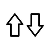 Arrow of change icon. Abstract sign and symbol for template design. Vector. vector