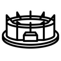 Arena stadium icon. Abstract sign and symbol for template design. Vector. vector