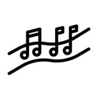 Music, melody or song icon. Simple element symbol for template design. Can be used for website and mobile application. Vector. vector