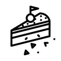 Cake icon. Simple element symbol for template design. Can be used for website and mobile application. Vector. vector