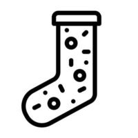 Christmas sock icon. Simple element symbol for template design. Can be used for website and mobile application. Vector. vector