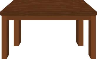 mesa de madera vectorial libre sobre mesas de fondo aisladas muebles de madera, escritorios interiores de madera vector