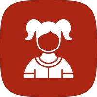 Girl Creative Icon Design vector