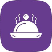 Serving Dish Creative Icon Design vector