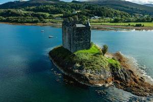 acosador del castillo, escocia, reino unido foto