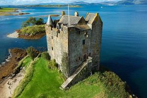 acosador del castillo, escocia, reino unido foto