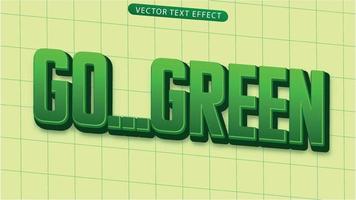 archivo de vector de mercado de texto verde 3d