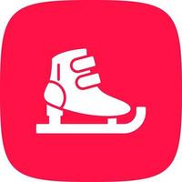 diseño de icono creativo de patines de hielo vector