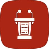 Lectern Creative Icon Design vector