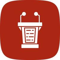 Lectern Creative Icon Design vector